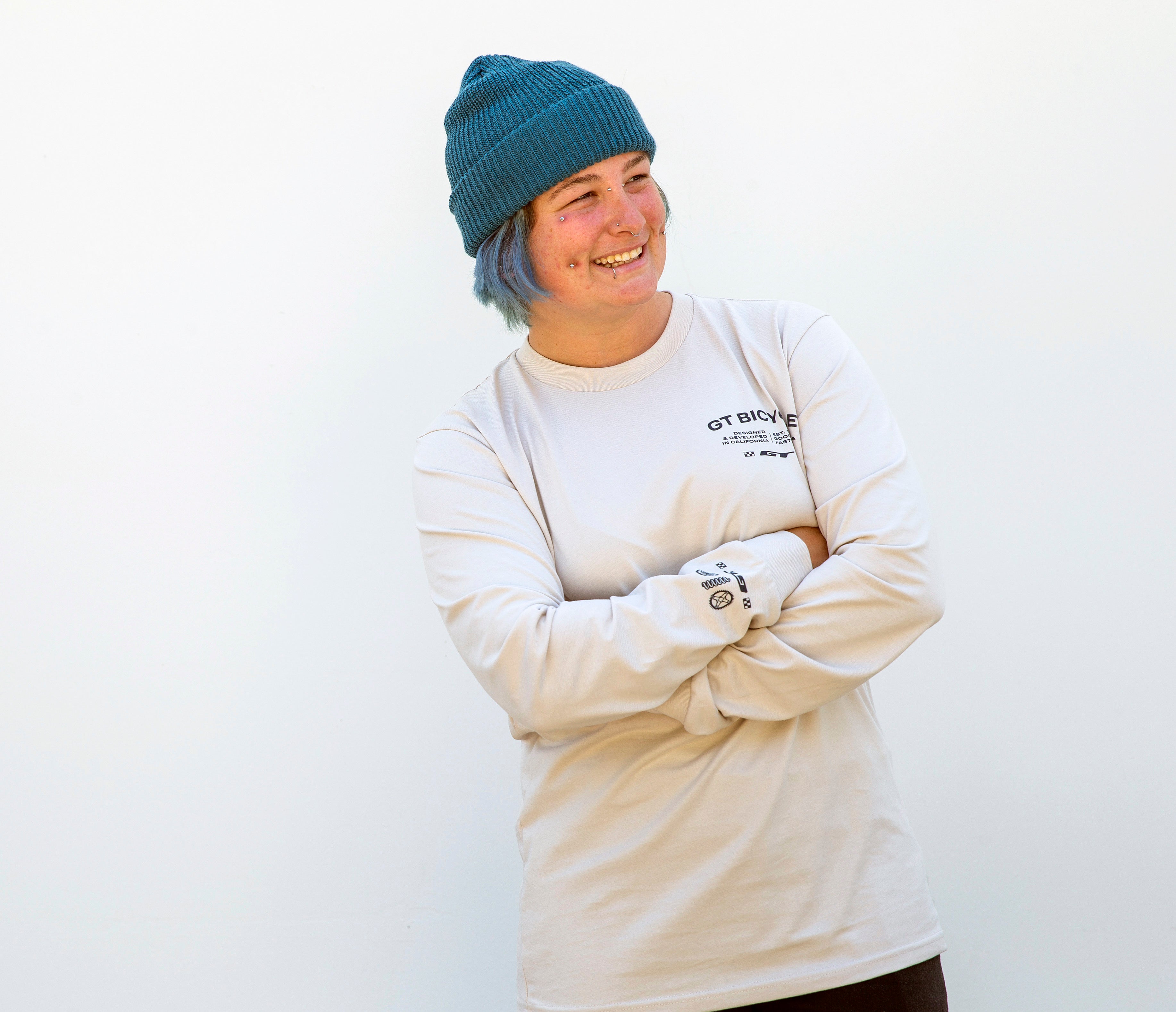gt-fast-lines-t-shirt-manche-longue-bone image 3