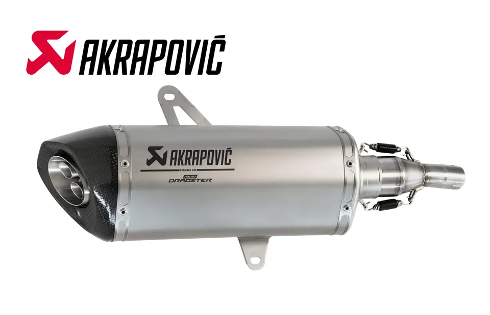 akrapovic-dragster-125-200-silencieux-slip-on-titane-homologu image 1