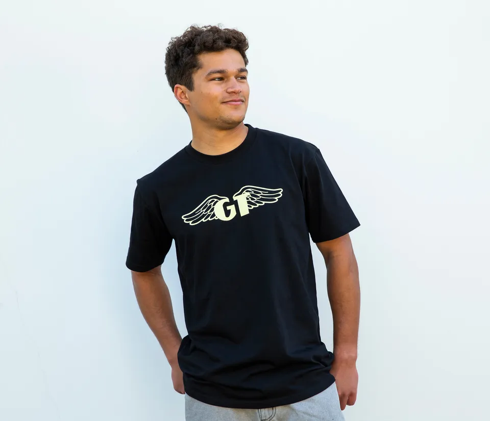 gt-bikes-heritage-wing-tee-t-shirt-coton-noir image 1