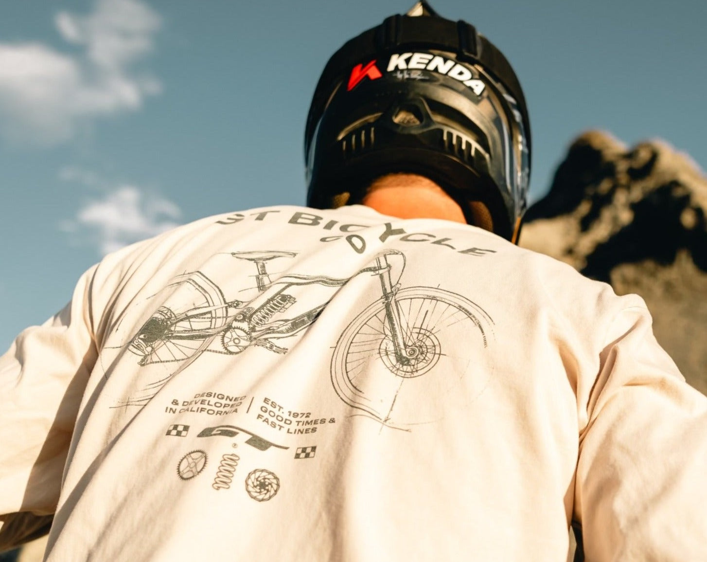 gt-fast-lines-t-shirt-manche-longue-bone image 5