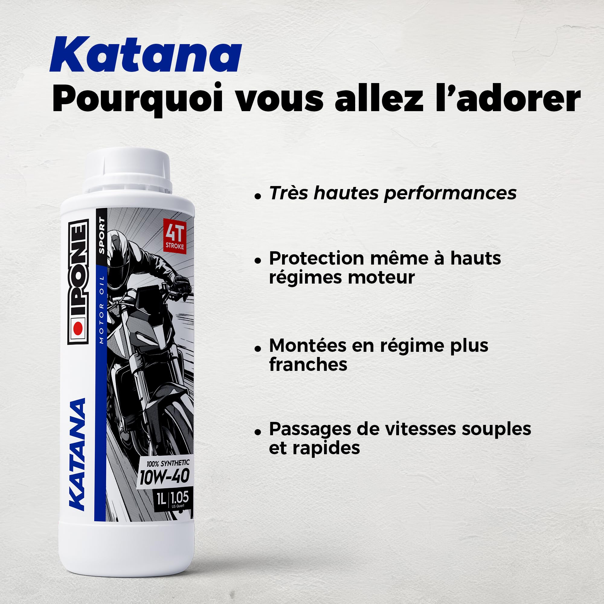 ipone-katana-huile-moto-10w40-4l-100-synth-se image 2