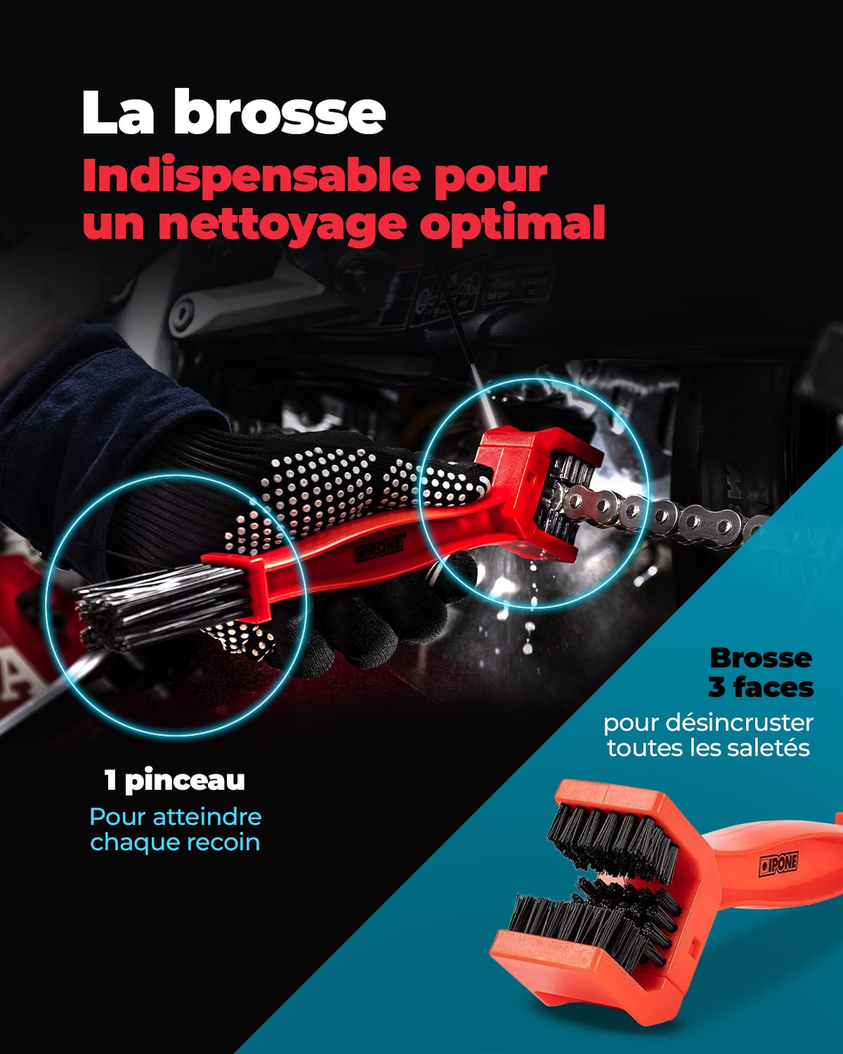ipone-road-chain-care-kit-cha-ne-moto-2x750-ml-brosse image 6