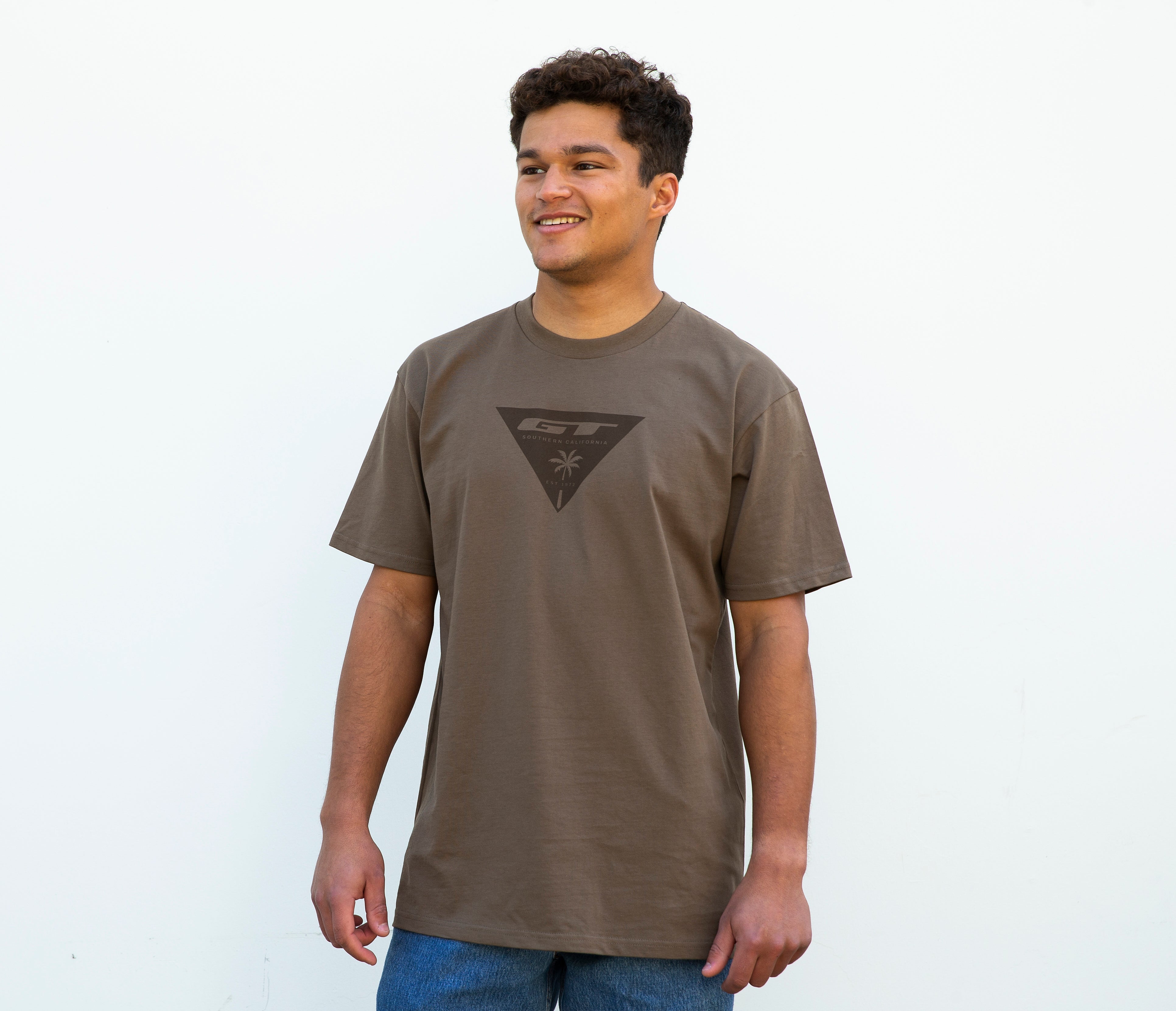 gt-tri-palm-tee-t-shirt-brown-coton image 4