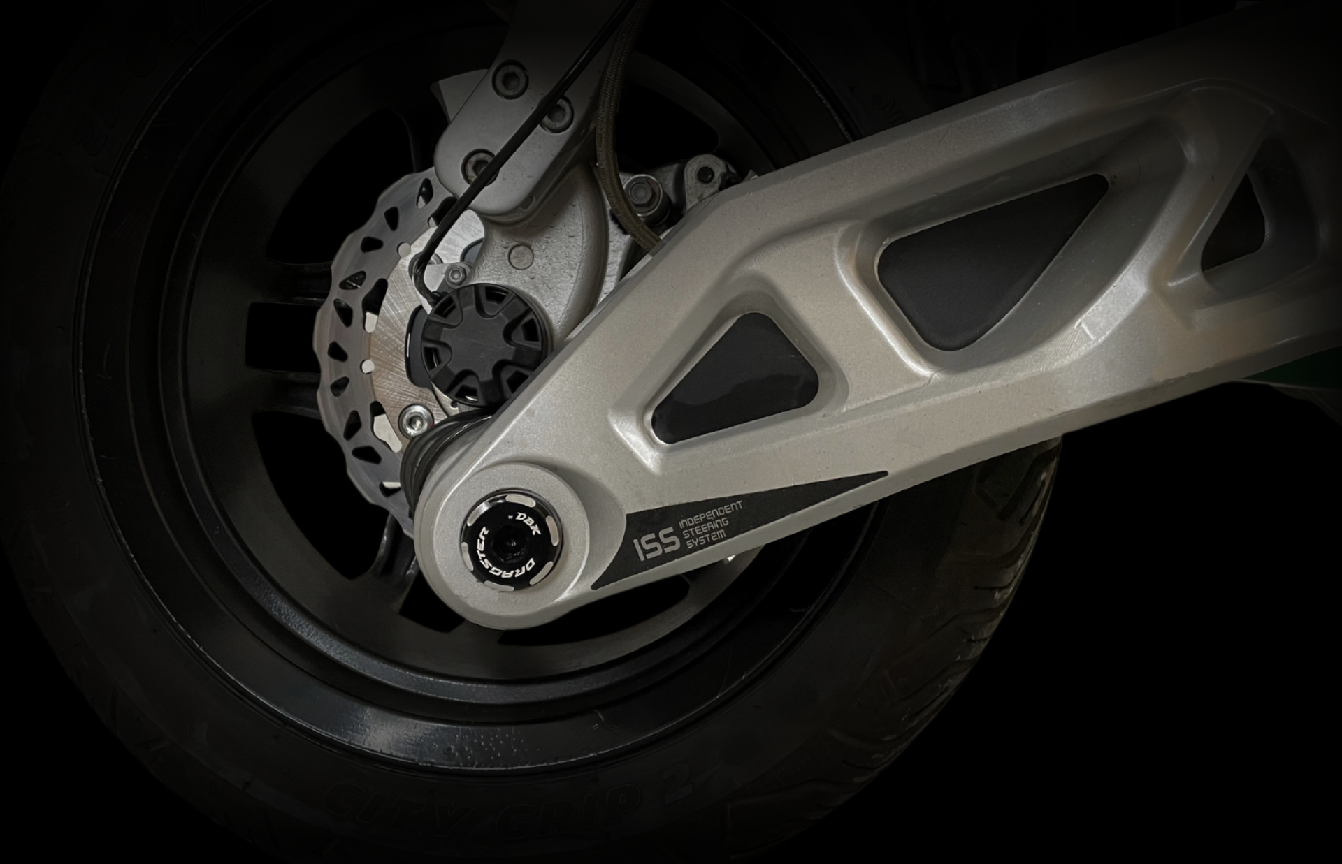 dbk-dragster-boulon-roue-avant-125-200-300-alu-noir image 3