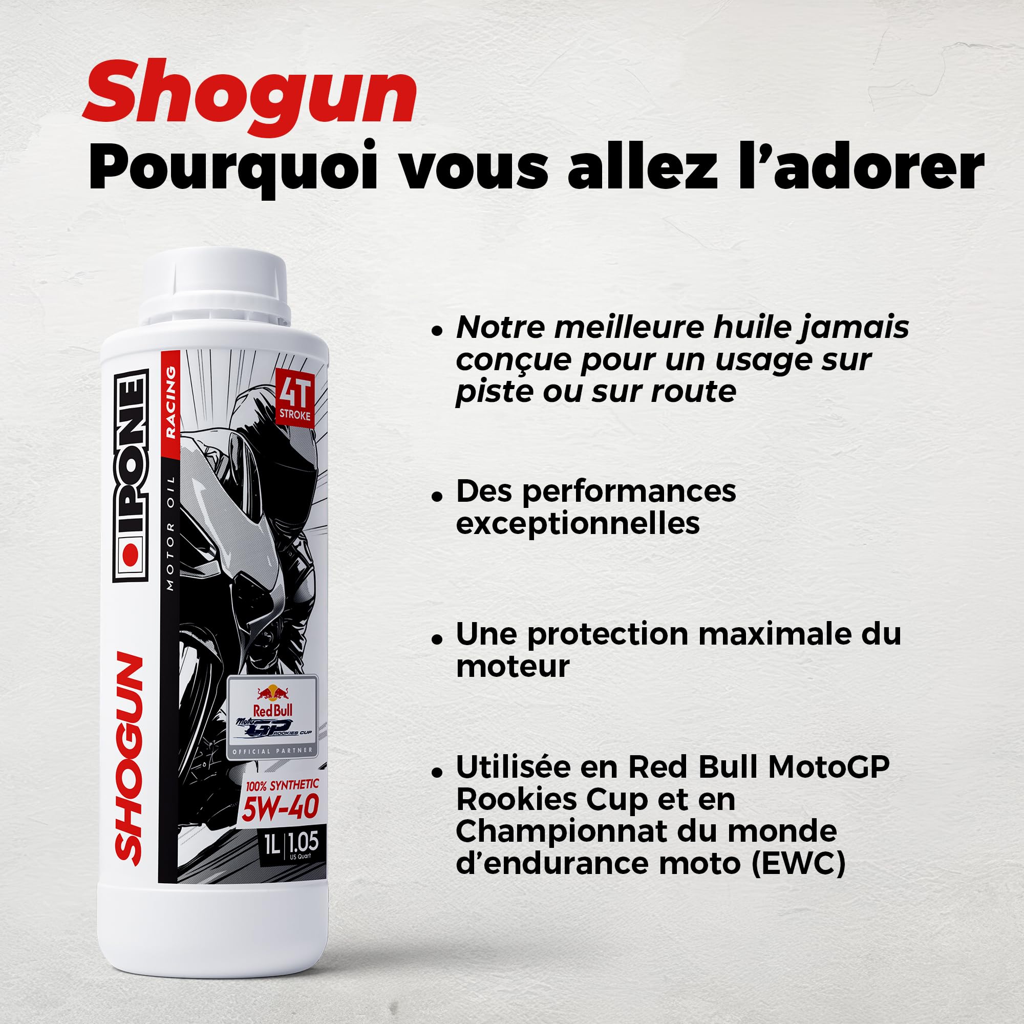 ipone-shogun-5w40-huile-moteur-moto-4t-1l image 2