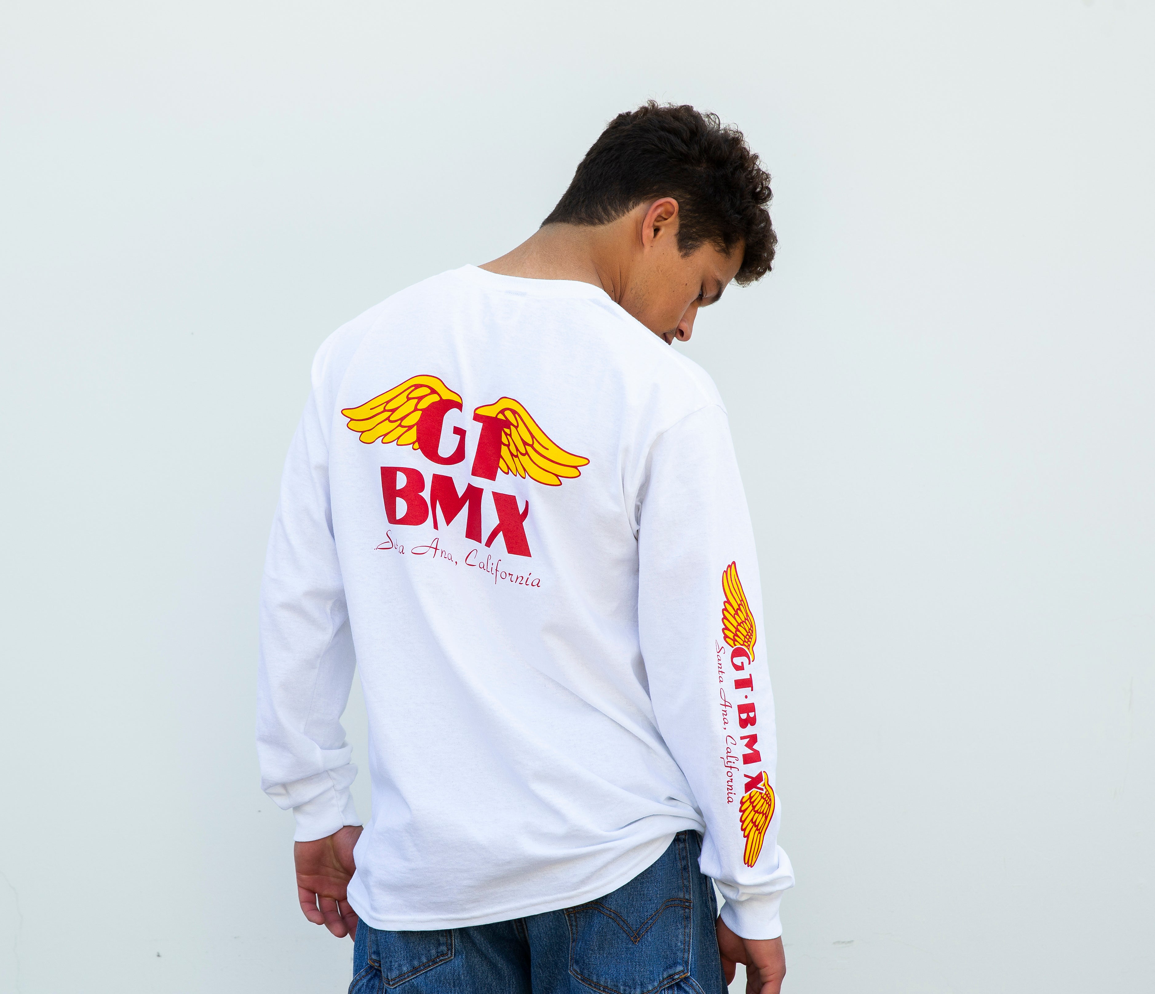 gt-bikes-our-legends-wings-t-shirt-manches-longues-blanc image 2