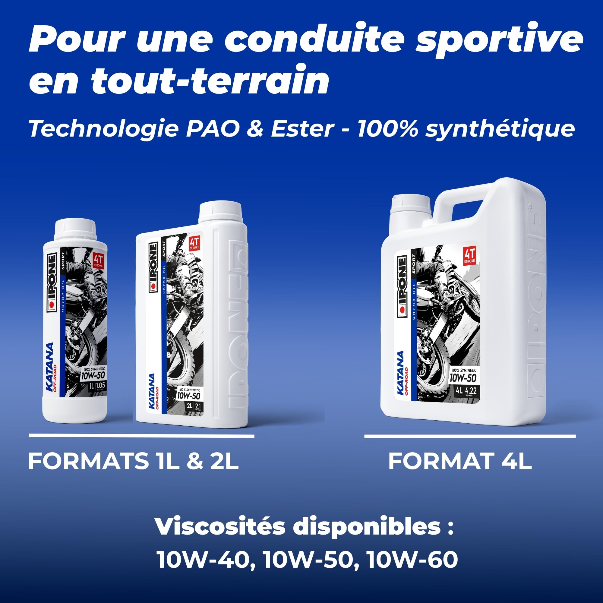 ipone-katana-off-road-huile-moto-10w60-4l-100-synth-tique image 2