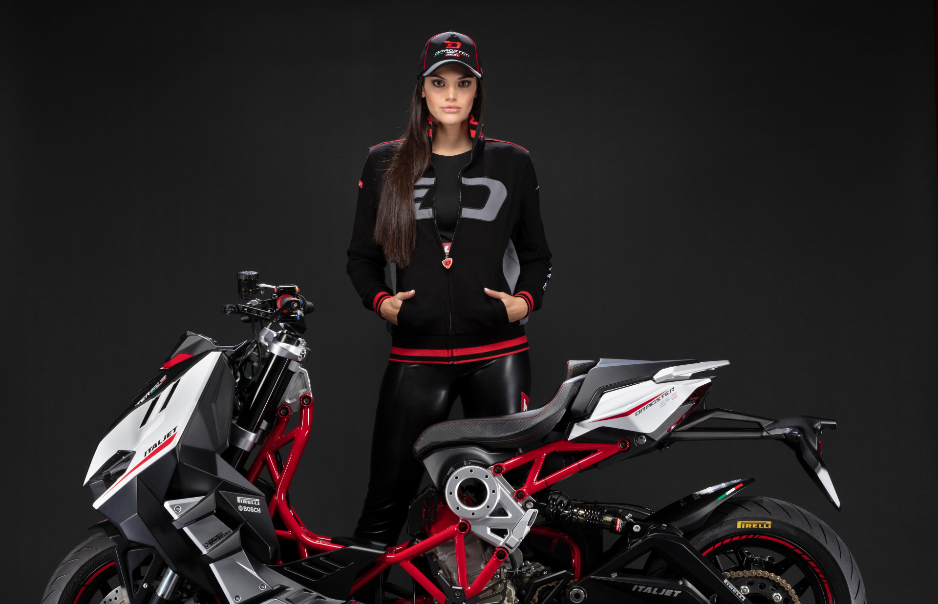italjet-dragster-sweatshirt-zipp-noir-logo-d-coton image 3