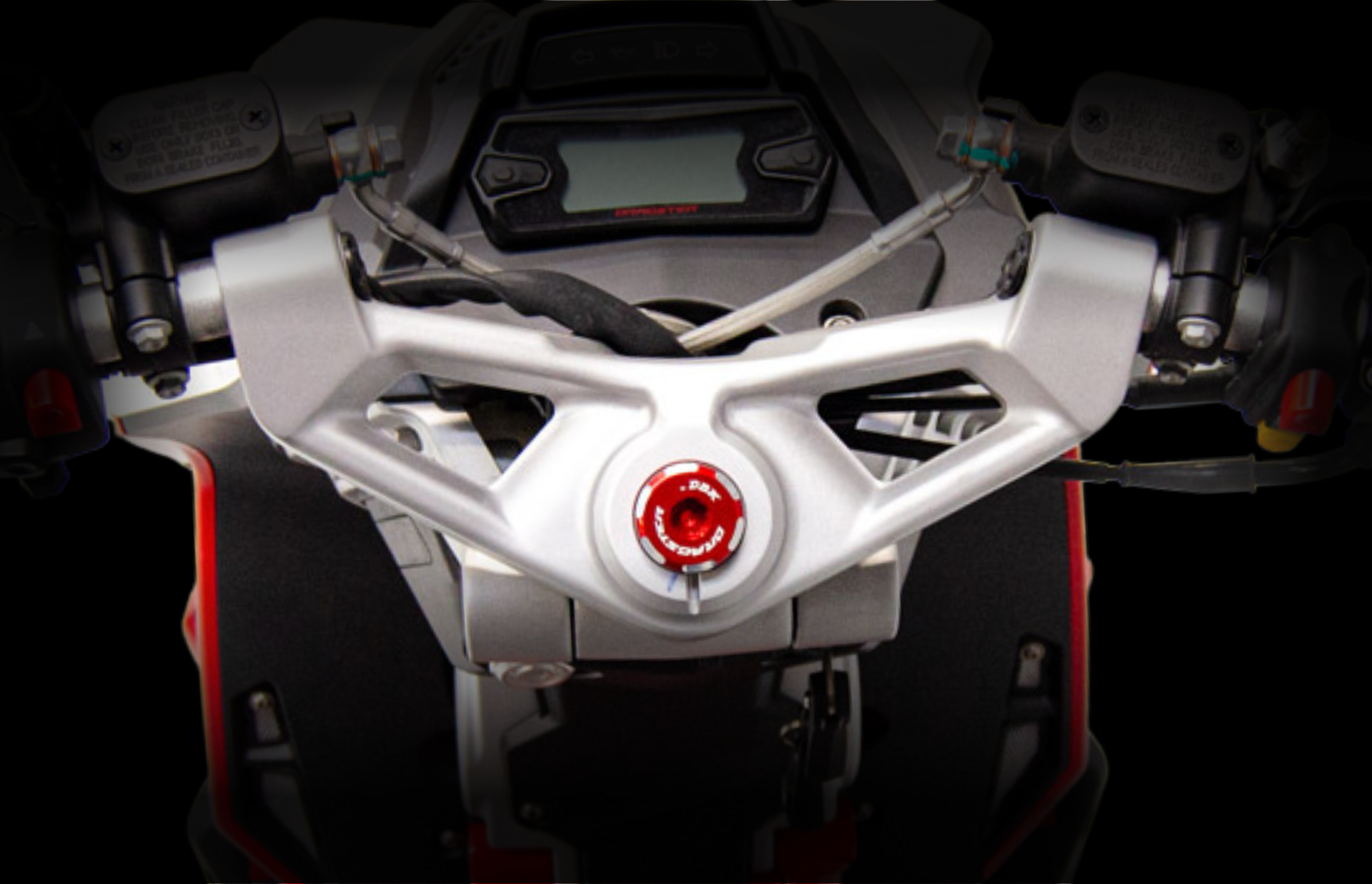 dbk-bouchon-guidon-cnc-dragster-125-200-300-alu-noir image 2