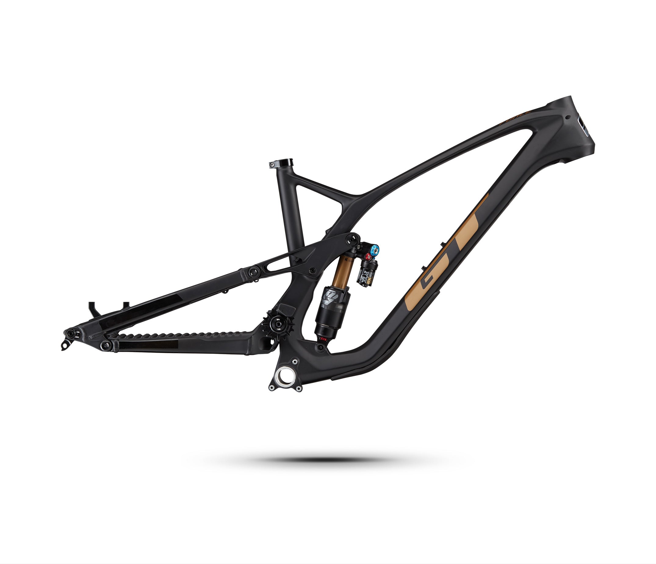 gt-force-carbon-cadre-vtt-enduro-noir-mat-taille-m image 1