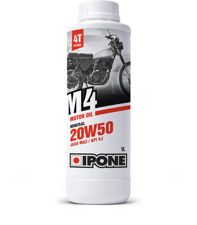 ipone-m4-20w50-huile-moto-4-temps-min-rale-1l-anciennes image 1