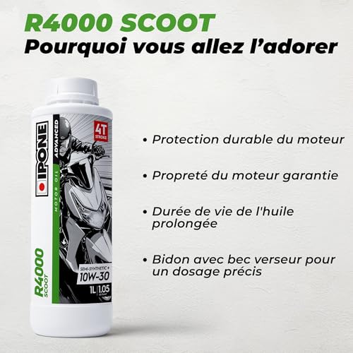 ipone-r4000-scoot-huile-scooter-10w30-1l-semi-synth-tique image 8