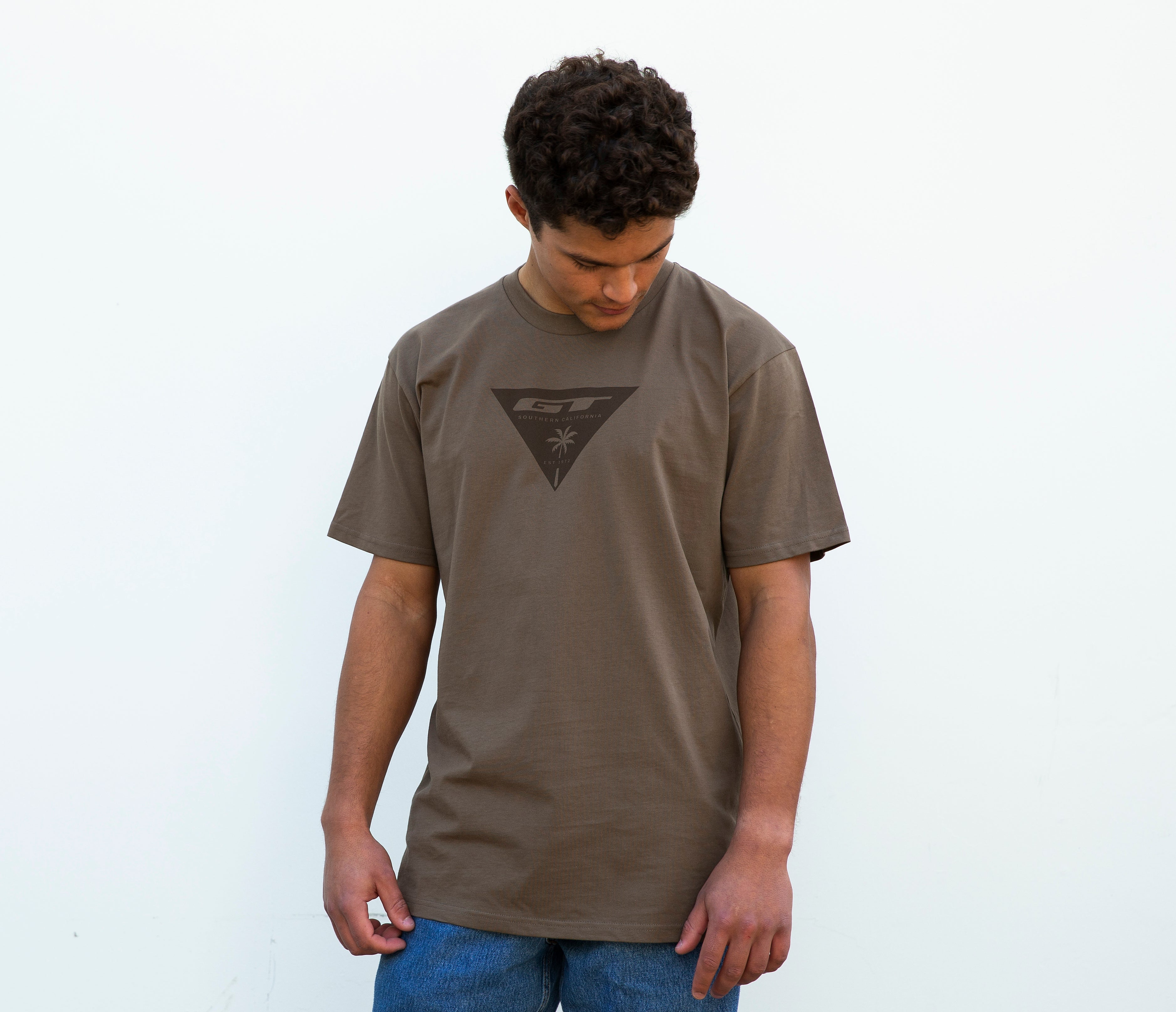 gt-tri-palm-tee-t-shirt-brown-coton image 5