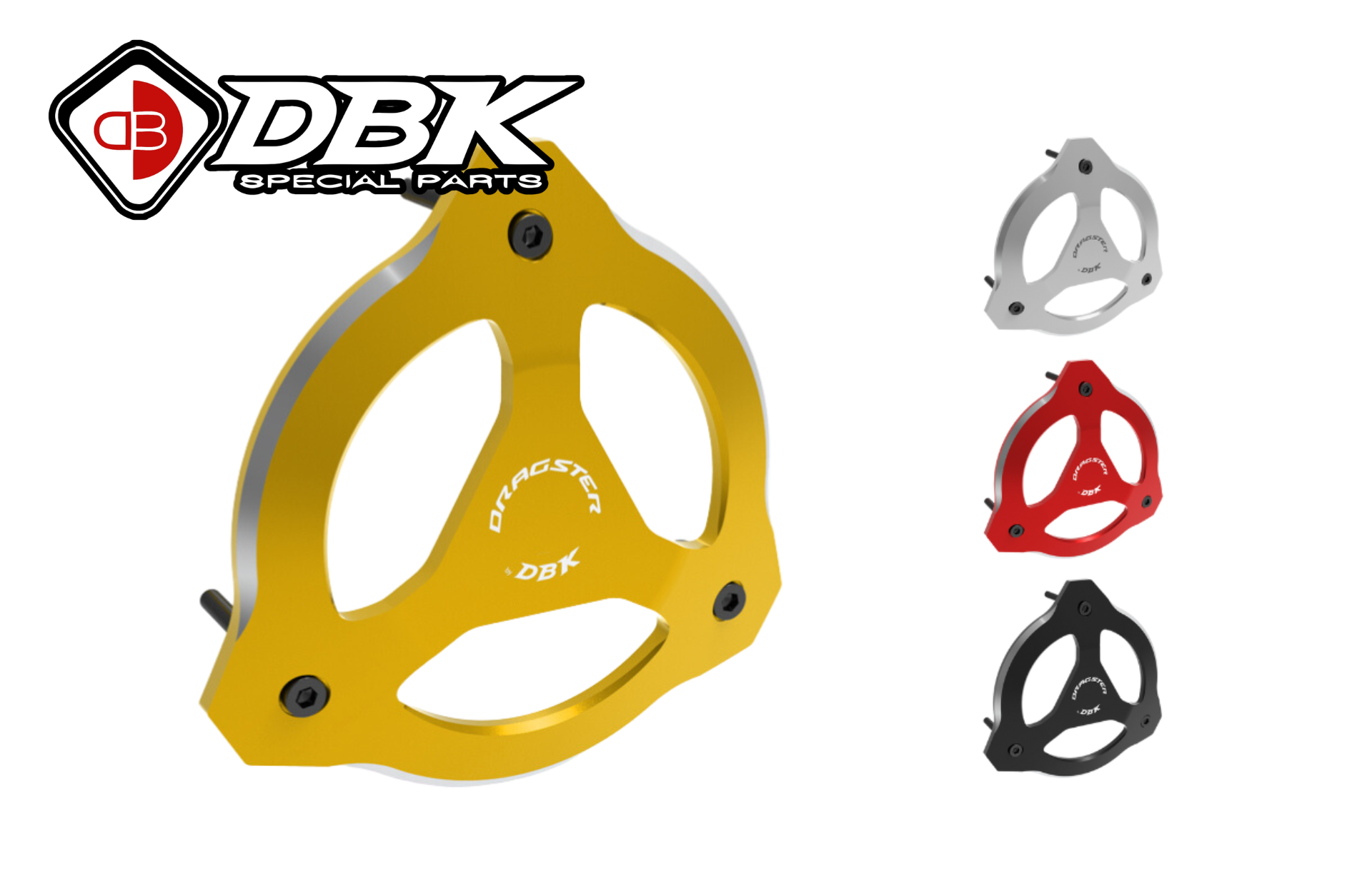dbk-dragster-couvercle-embrayage-125-200-alu-noir image 1
