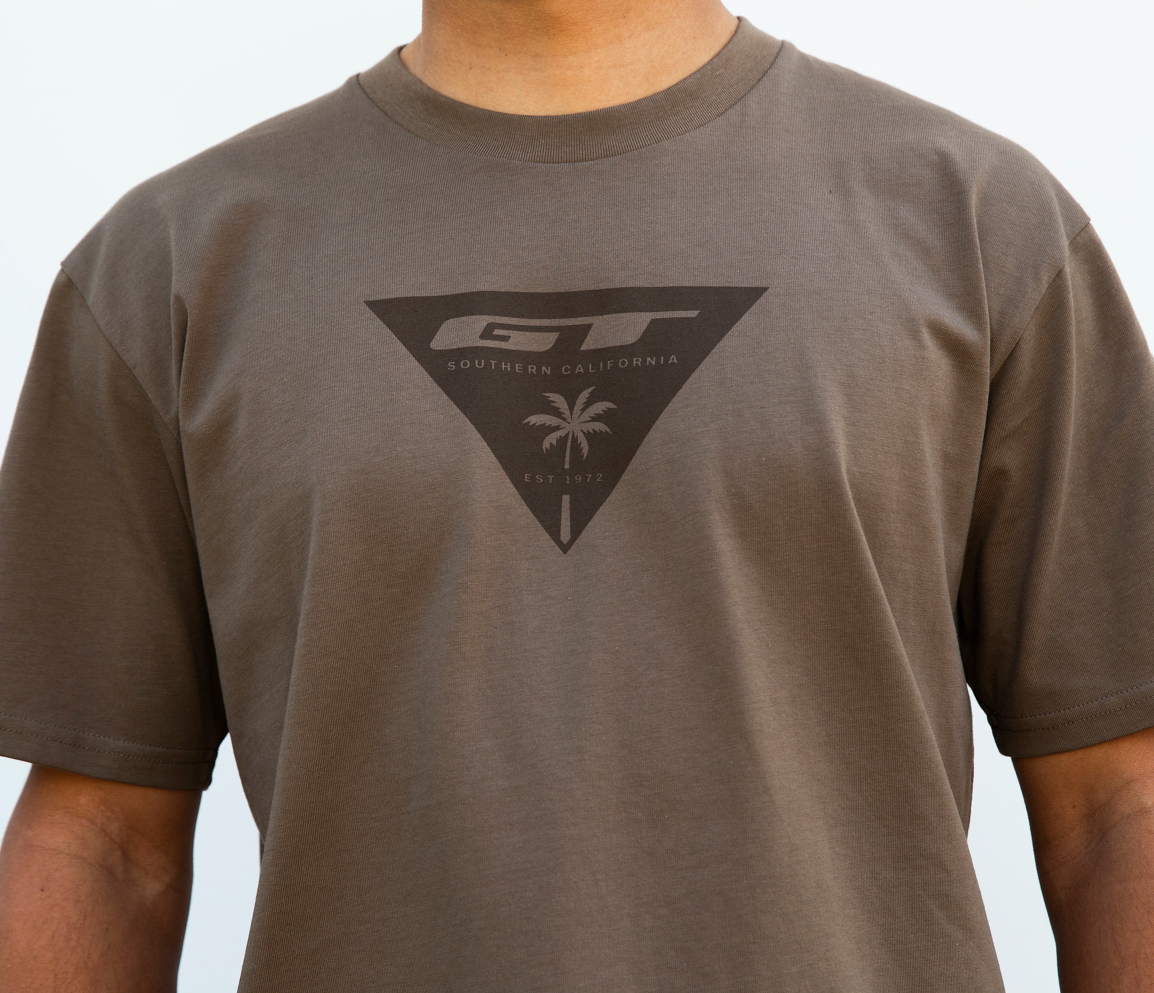 gt-tri-palm-tee-t-shirt-brown-coton image 3