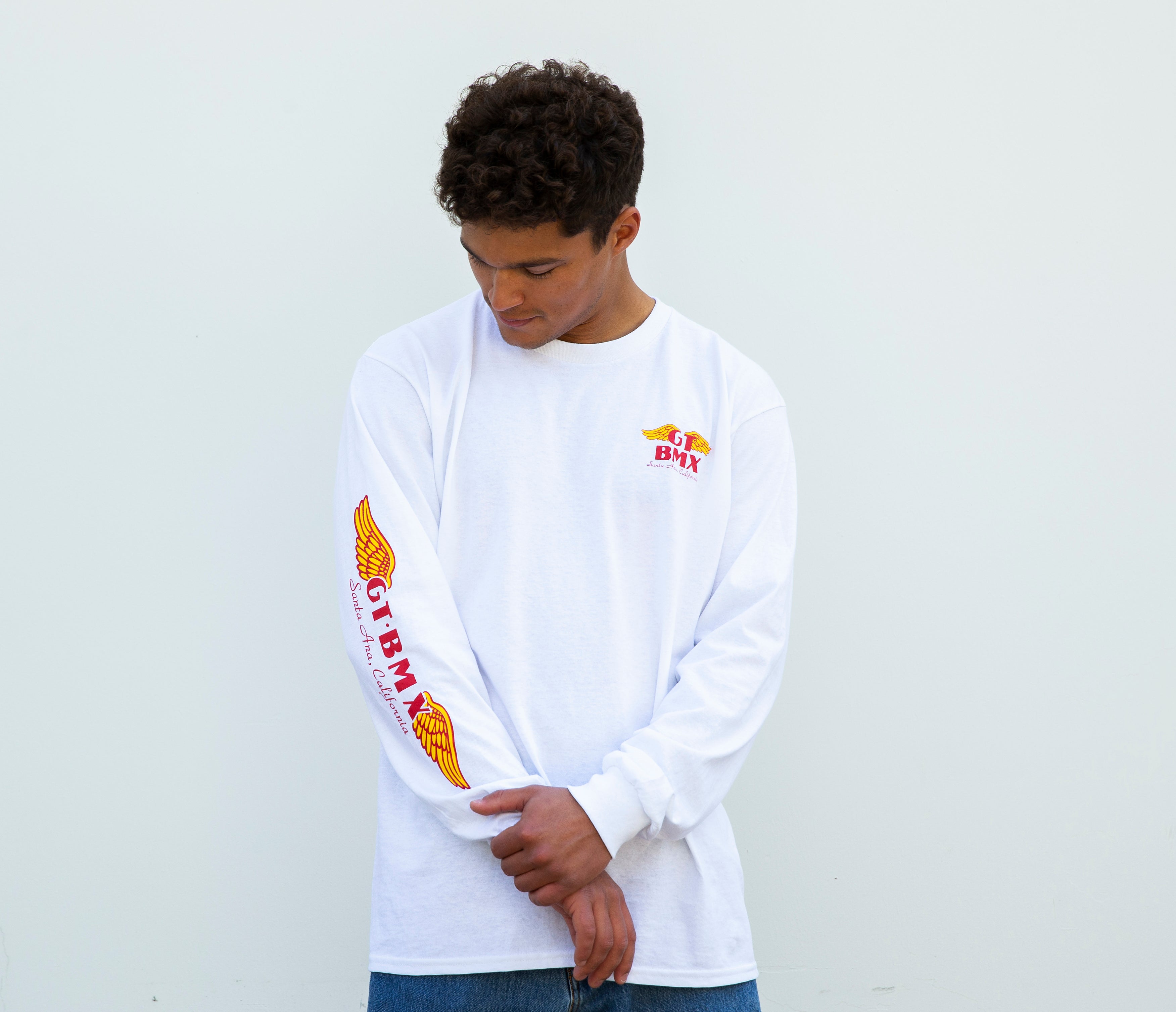 gt-bikes-our-legends-wings-t-shirt-manches-longues-blanc image 1