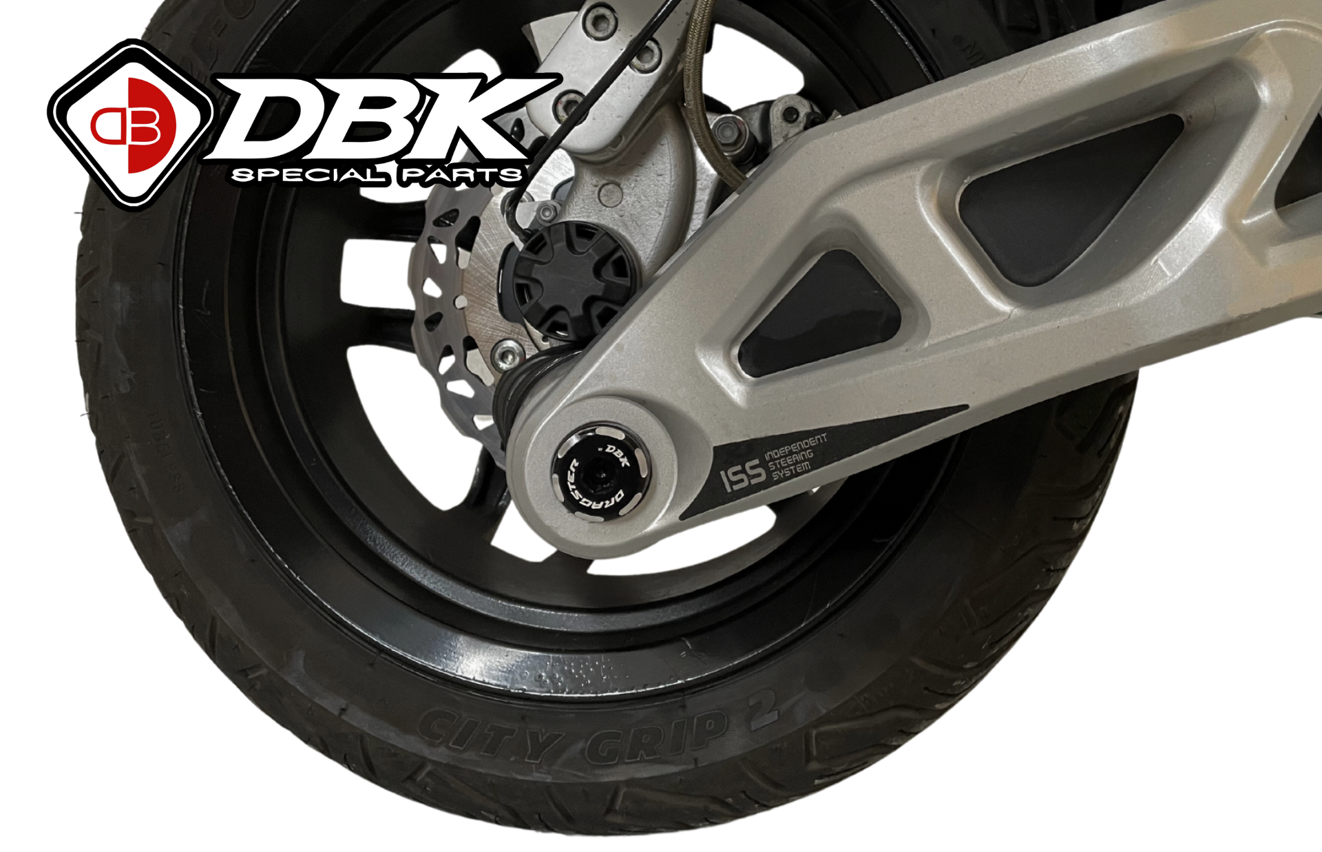 dbk-dragster-boulon-roue-avant-125-200-300-alu-noir image 1